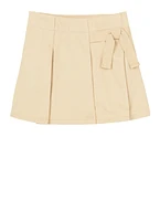 French Toast Girls 4-6x Pleated Scooter Skirt, Khaki, Size 5