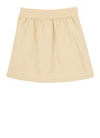 French Toast Girls 4-6x Pleated Scooter Skirt, Khaki, Size 5