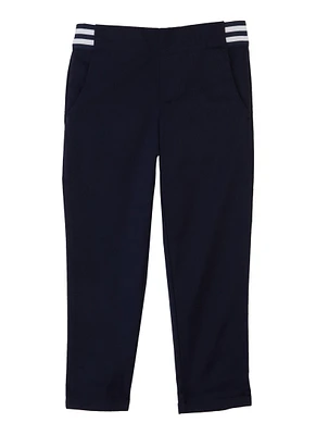 French Toast Girls 4-6x Striped Waistband Pants, Blue, Size 6X