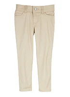 French Toast Girls 4-6x 5 Pocket Skinny Pants, Khaki, Size 4