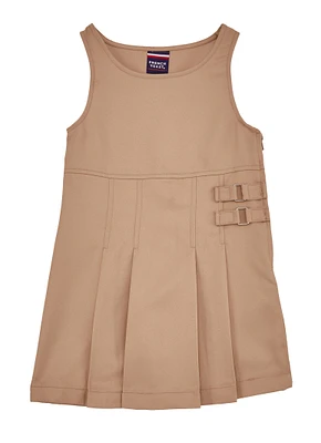 French Toast Girls 4-6x Double Buckle Jumper, Beige, Size 6