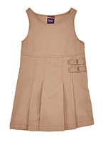 French Toast Girls 4-6x Double Buckle Jumper, Beige, Size 6