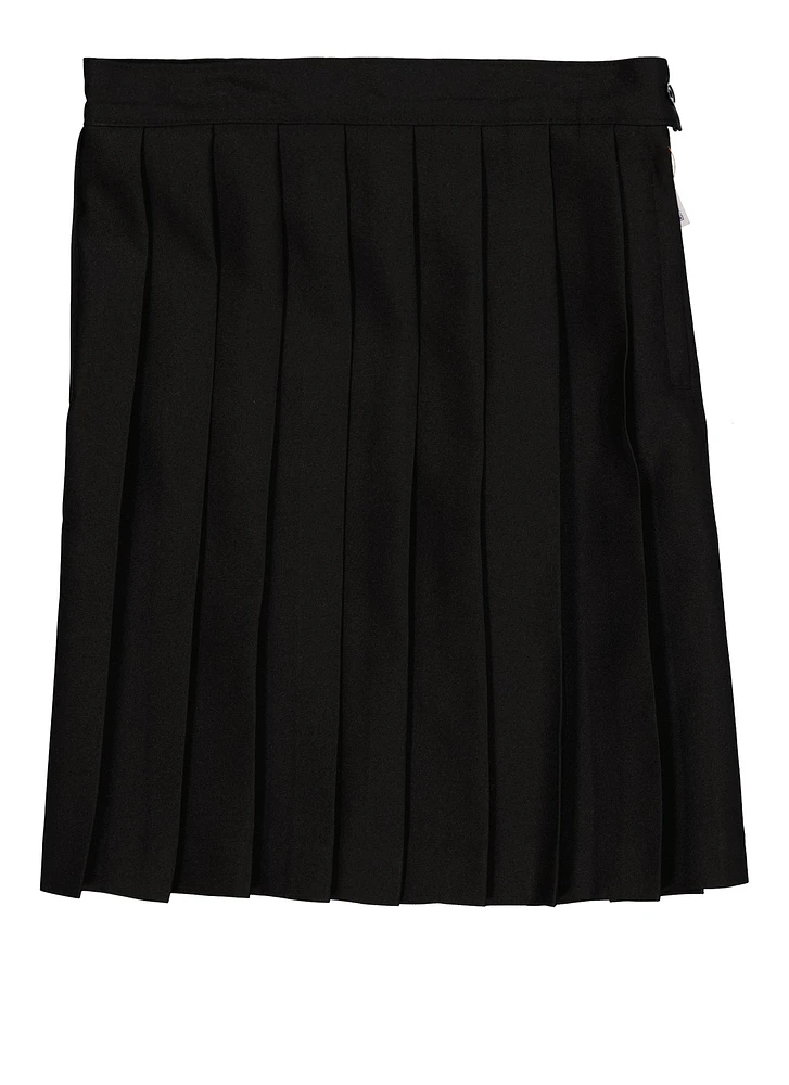 French Toast Girls 7-16 Pleated Skirt, Black, Size 12