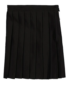 French Toast Girls 7-16 Pleated Skirt, Black, Size 12
