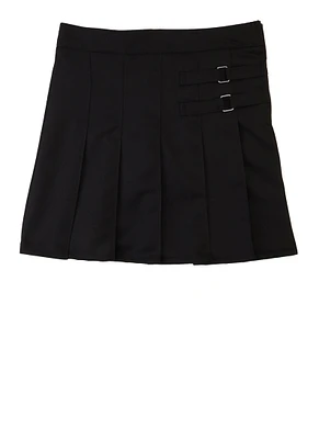 French Toast Girls 7-14 Two Tab Scooter Skirt, Black, Size 14