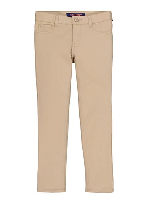 French Toast Girls 7-16 Skinny Leg Pants, Khaki,
