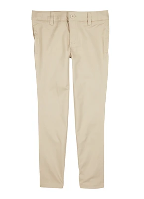 French Toast Girls 7-14 Skinny Leg Stretch Pants, Khaki, Size 12