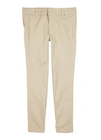 French Toast Girls 7-14 Skinny Leg Stretch Pants, Khaki, Size 12