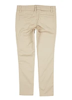 French Toast Girls 7-14 Skinny Leg Stretch Pants, Khaki, Size 12