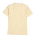 French Toast Girls 16-20 Peter Pan Collar Button Front Shirt, Yellow, Size 20