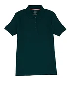 French Toast Girls 16-20 Short Sleeve Polo Shirt, Green, Size 18-20H