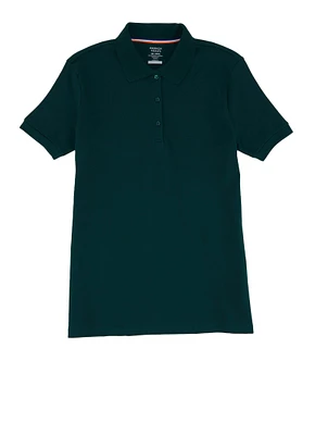 French Toast Girls 16-20 Short Sleeve Polo Shirt, Green,