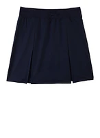 French Toast Girls 16-20 Pleated Scooter Skirt, Blue,