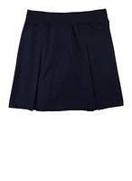 French Toast Girls 16-20 Pleated Scooter Skirt, Blue,