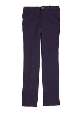 French Toast Girls 16-20 Adjustable Waist Straight Leg Pants, Blue, Size 18