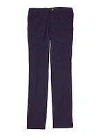 French Toast Girls 16-20 Adjustable Waist Straight Leg Pants, Blue, Size 18