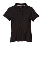 French Toast Junior Short Sleeve Polo Shirt, Black, Size M