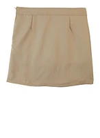 French Toast Girls Plus Size 10.5-20.5 Buckle Detail Scooter Skirt, Khaki, Size 18.5