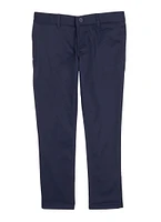 French Toast Girls Plus Size 10.5-20.5 Solid Skinny Leg Pants, Blue, Size 16.5