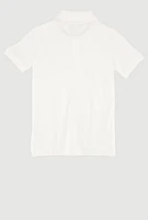 French Toast Boys 4-7 Short Sleeve Polo, White,