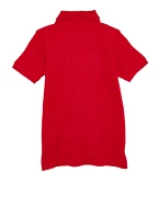 French Toast Boys 4-7 Solid Short Sleeve Polo Shirt, Red, Size 4-5