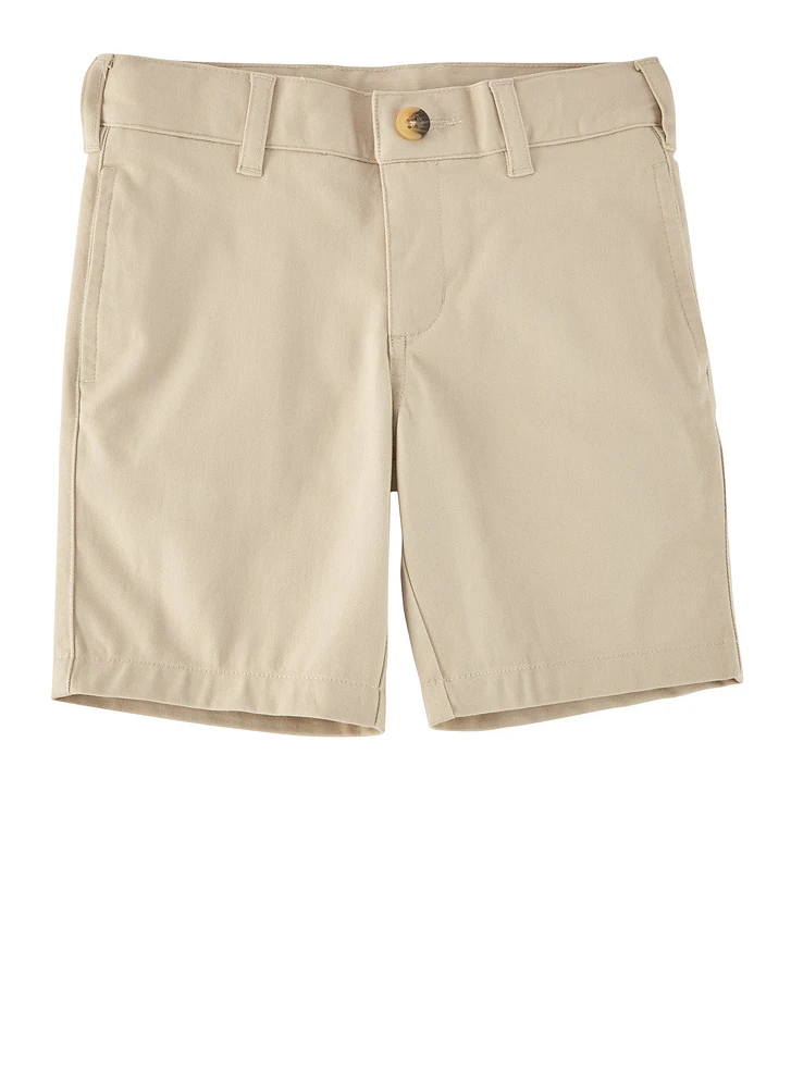 French Toast Boys 4-7 Flat Front Shorts, Khaki, Size 5