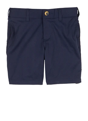 French Toast Boys 4-7 Button Front Khaki Shorts, Blue, Size 4