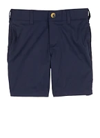 French Toast Boys 4-7 Button Front Khaki Shorts, Blue, Size 4