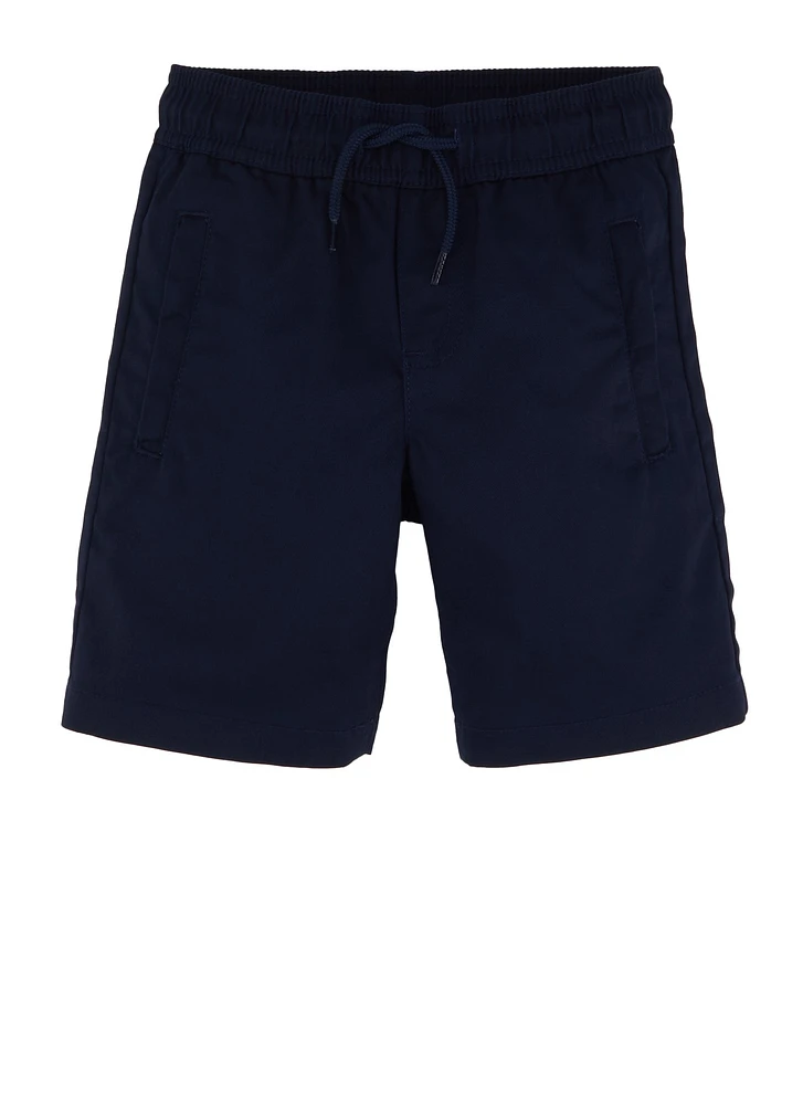 French Toast Boys 4-7 Drawstring Waist Shorts, Blue, Size 4