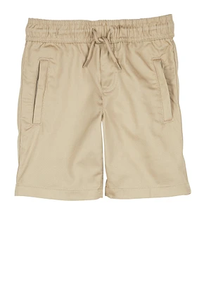 French Toast Boys 4-7 Drawstring Pull On Shorts, Khaki, Size 6