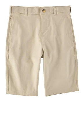French Toast Boys 8-14 Flat Front Bermuda Shorts, Khaki, Size 10