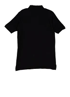 French Toast Boys 18-20 Short Sleeve Polo Shirt, Black, Size 18-20