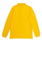 French Toast Boys 16-20 Pique Long Sleeve Polo, Yellow, Size 18-20