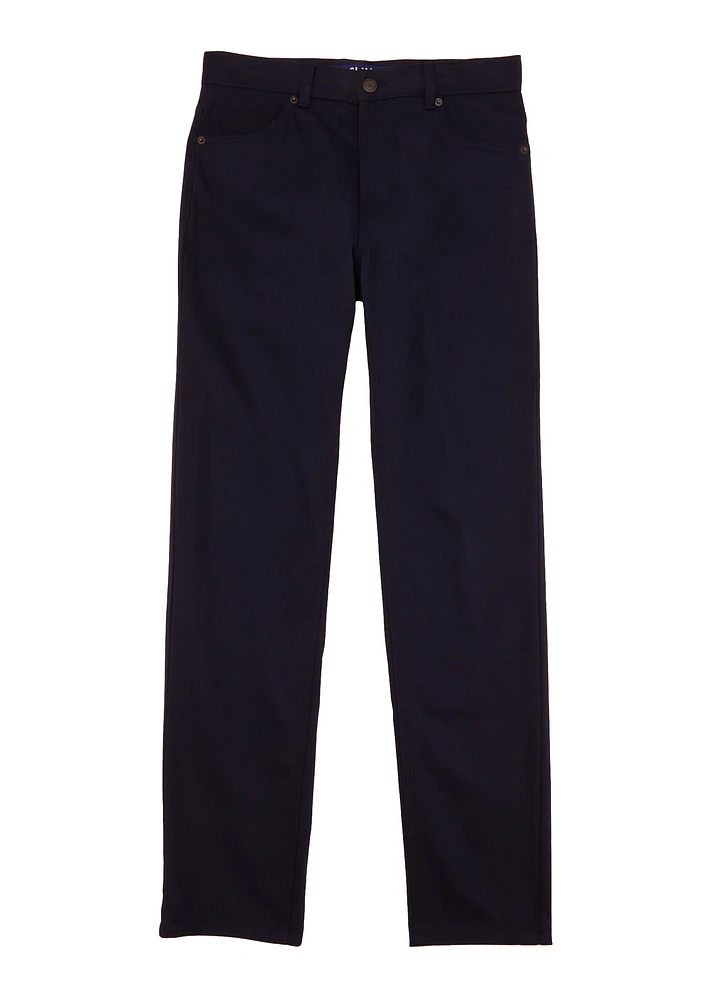 French Toast Boys 16-20 Slim Leg Pants, Blue, Size 18