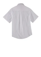 French Toast Boys 10-20 Husky Short Sleeve Shirt, White, Size 14H