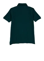 French Toast Boys 10-20 Husky Short Sleeve Polo Shirt, Green, Size 10-12H