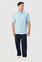 French Toast Boys 10-20 Husky Short Sleeve Polo, Blue, Size 10-12H