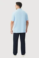 French Toast Boys 10-20 Husky Short Sleeve Polo, Blue, Size 10-12H