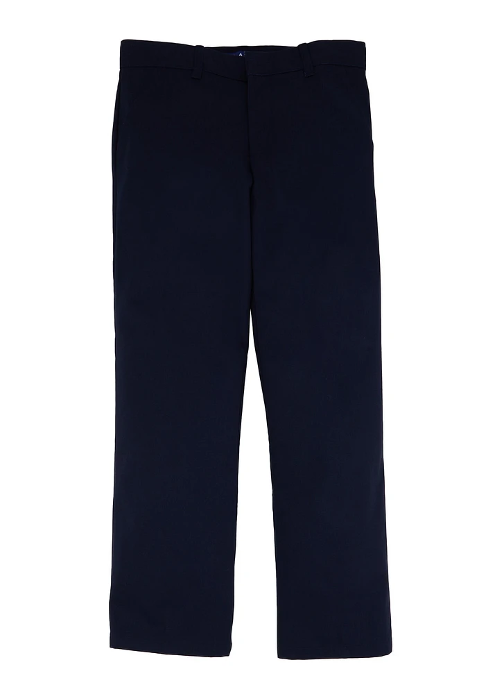French Toast Boys 10-20 Husky Adjustable Waist Pants, Blue, Size 10H