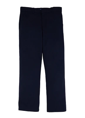 French Toast Boys 10-20 Husky Adjustable Waist Pants, Blue, Size 10H