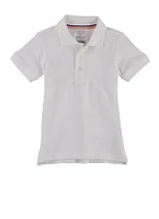 French Toast Boys 2T-4T Pique Polo Shirt, White, Size 3T
