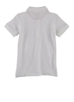 French Toast Boys 2T-4T Pique Polo Shirt, White, Size 3T