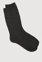 Womens Ribbed Knit Slouch 4 Pack Size 9-11, Black, Size 9-11