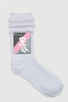 Womens Ribbed Knit Slouch 4 Pack Size 9-11, White