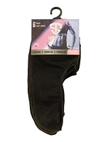 Womens No Show Socks 6 Pack Size 9-11, Black