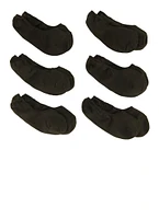 Womens No Show Socks 6 Pack Size 9-11, Black