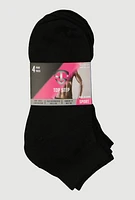 Womens Quarter Socks 4 Pack Size 9-11, Black