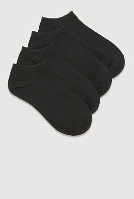 Womens Ankle Socks 4 Pack Size 9-11, Black, Size 9-11