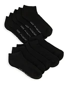 Womens Performance Low Cut Socks 10 Pack Set, Black, Size 9-11