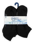 Womens Performance Low Cut Socks 10 Pack Set, Black, Size 9-11